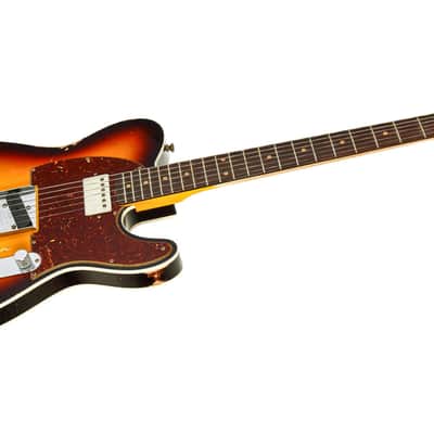 Fender Custom Shop Limited Edition Reverse '60s Tele Custom Heavy Relic 3 Tone Sunburst #R125901 image 4