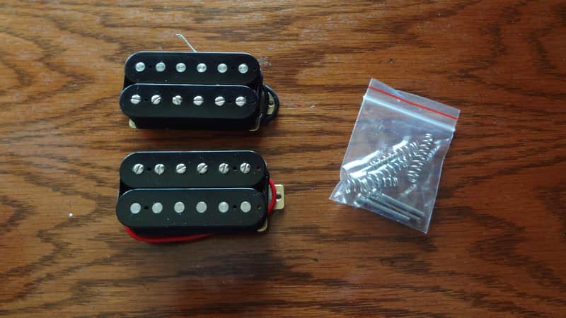 Epiphone 700T and 650R open coil hot Humbucker set MINT with springs and screws image 1