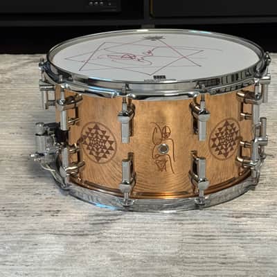 Sonor SSD 1408 DC Danny Carey Signature 14x8" Bronze Snare Drum 2009 - 2011 - Bronze image 2