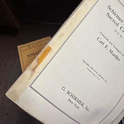 Vintage Antique Old Set of 6 Classical Piano/Vocal Books, Pocket Music Dictionary, G. Schirmer image 5