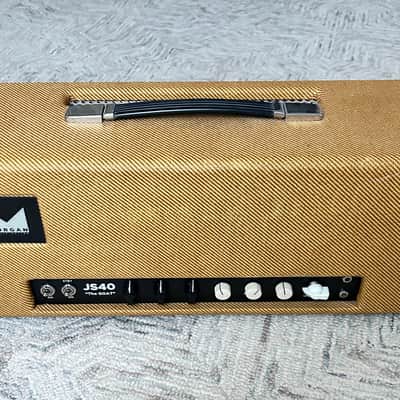 Morgan Amplification Goat JS40 Tube Head Super Reverb w/ 3 knob Spring Reverb Rare ! - Tweed image 3