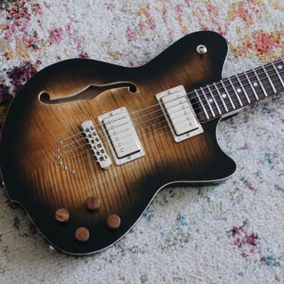 Luxe Procella - Tobacco Burst - Premium Handcrafted Semi-hollow Offset Guitar w/ Lambertones Pickups image 3