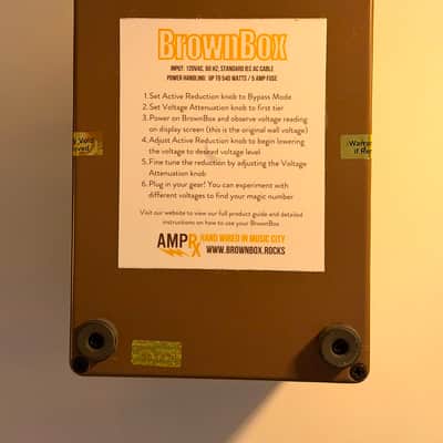 AmpRx BrownBox Tube Amplifier Input Voltage Attenuator 2010s - Brown image 2