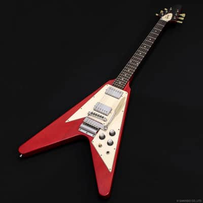Gibson Custom Shop 1967 Flying V-K Korina w/Vibrola 2001 Cherry image 3