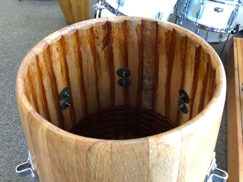Vintage 1960s Original Valje Conga and Quinto Hand Drum pair with