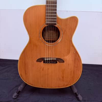 Vintage Alvarez by Kazuo Yairi DY-1 Acoustic Electric Guitar with Gig Bag Made in Japan 1990 image 7