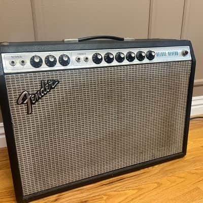 Fender Deluxe Reverb 2-Channel 22-Watt 1x12" Guitar Combo 1970 - 1979 - Silverface- Cannabis Rex Speaker Upgrade image 1