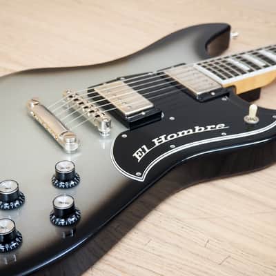 2015 Bilt El Hombre Deluxe Electric Guitar Silverburst Lollar Imperials Ebony Fretboard w/ohc image 6