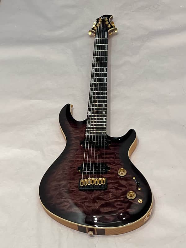 ESP LTD Javier Reyes JR-7 Signature Series 7-String Solidbody Electric Guitar 2023 Faded Blue Sunburst w Case New Overstock Closeout image 1