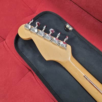 Fender "Squier Series" Standard Strat MIM with Bag 1994 - Black image 14