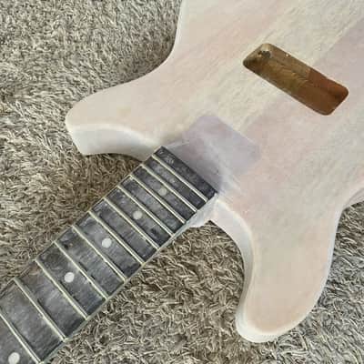 DIY Project Mahogany Double Cutaway Guitar Body with Neck, Rosewood Fingerboard image 13