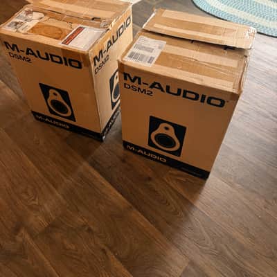 M-Audio DSM2 Bi-Amplified Reference Monitors - Pair - Excellent Condition with Original Boxes 2008-2014 - Black image 8