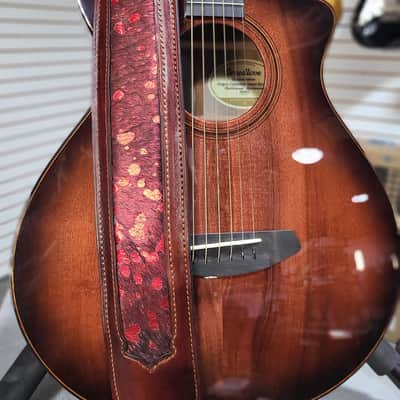 Cajun Bloodline - Handcrafted Full-Grain Leather Guitar Strap with Hair-on Cowhide image 6