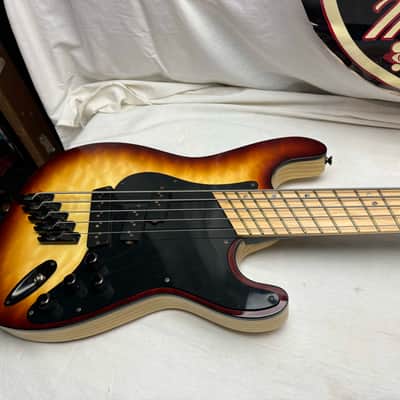 Halo Custom Guitars Custom Shop Clarus 5 Multiscale multi-scale Fanned Fret 5-string Bass 2018 image 2