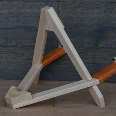 Acoustic Guitar Stand, Handmade Maple Wood Furniture in Light Color image 2