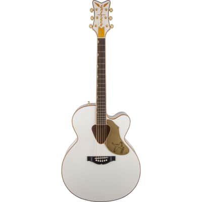 Gretsch G5022CWFE Jumbo Falcon CE Cutaway Electric White - Acoustic Guitar image 1