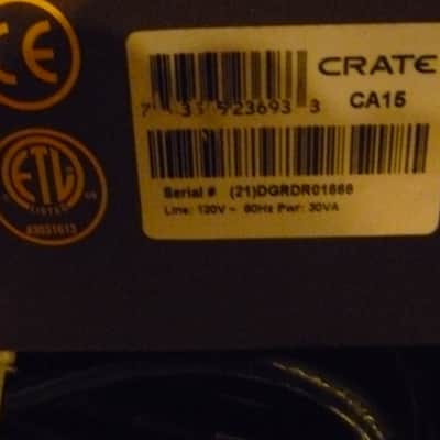Crate Cimarron CA15 12-Watt 1x8" Acoustic Guitar Combo 2000s - Green image 5