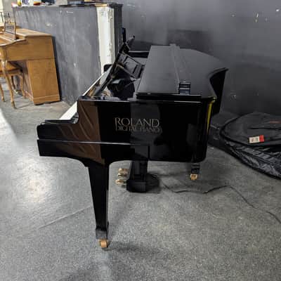 Roland HP7700 Baby Grand Digital Piano - Polish Ebony image 3