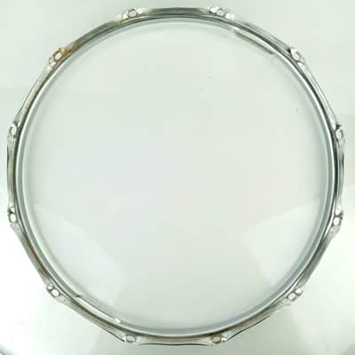 Ludwig 15"80s 12Lug 1.6mm Resonant Marching Snare Drum Rim/Hoop Triple Flange US image 8