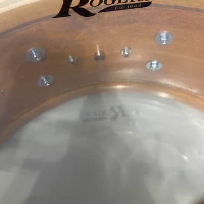 Rogers - 14x6.5" Dyna-Sonic Bread and Butter Lug Snare Drum, Reissue   2010's - White Marine Pearl image 16