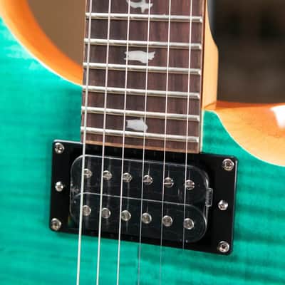 PRS SE Custom 24 Electric Guitar - Turquoise with Gig Bag image 8