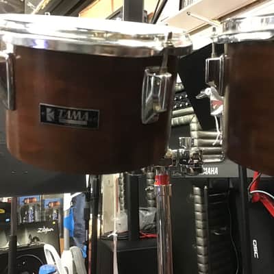 Tama 8”x6” and 10”x7” Tom pair brown composite 1980s - Brown maple color image 5