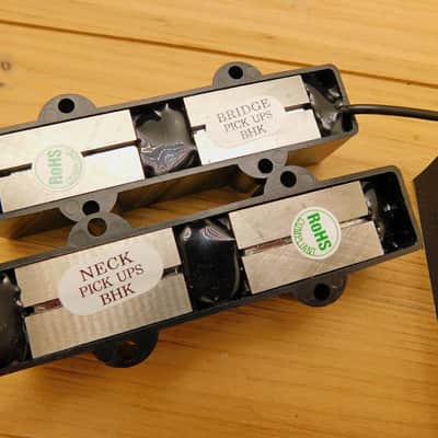 G.M. Split Coil Jazz Bass Rail pickups Alnico 5 image 7