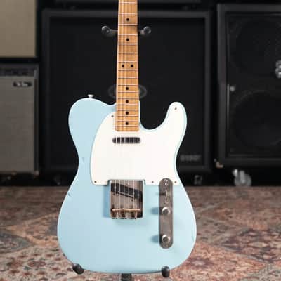Fender 1969 Telecaster Electric Guitar Refinished Blue with Hardshell Case - Used image 3