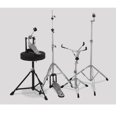 PDP Center Stage 5-Piece Drum Kit with Hardware and Cymbals (Diamond White Sparkle) image 5