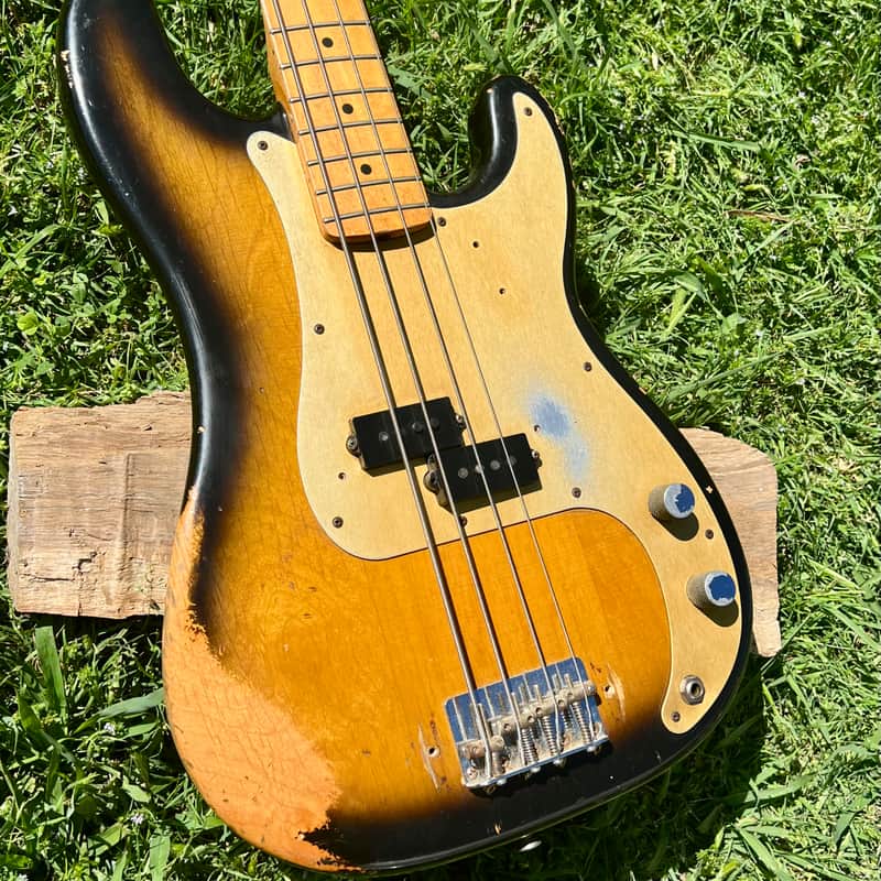 Vintage Fender Fullerton 57 Reissue Precision Bass Guitar 1982 image 1
