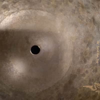 Meinl 16" Byzance Vintage Sand Hi-Hat Cymbals (Pair) 2019 - Present - Sandblasted image 4
