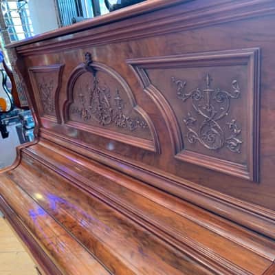 Beautiful Pristine 1898 Antique "Bush & Gerts " Upright Piano Comp. Overhauled image 5