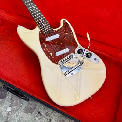 MIJ Fender MG66 Mustang 1995 - Olympic white original vintage fujigen Japan image 2
