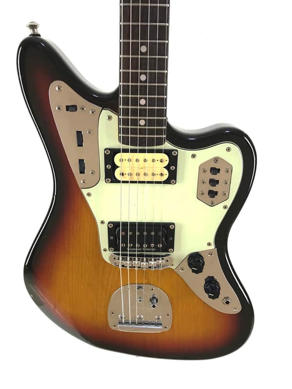 Fender Jaguar, '66, Sunburst, 1997, Humbucker “Cobain” Mod | Reverb