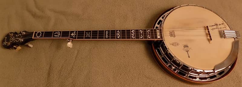 1970’s IBANEZ Artist 591 Wreath 5-String Banjo with Drop D Tuners and Hard Shell Case image 1