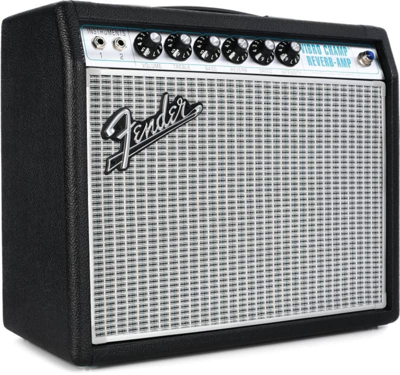 Fender '68 Custom Vibro Champ Reverb 1x10-inch 5-watt Tube Combo Amp (68VibroChampd1) image 1