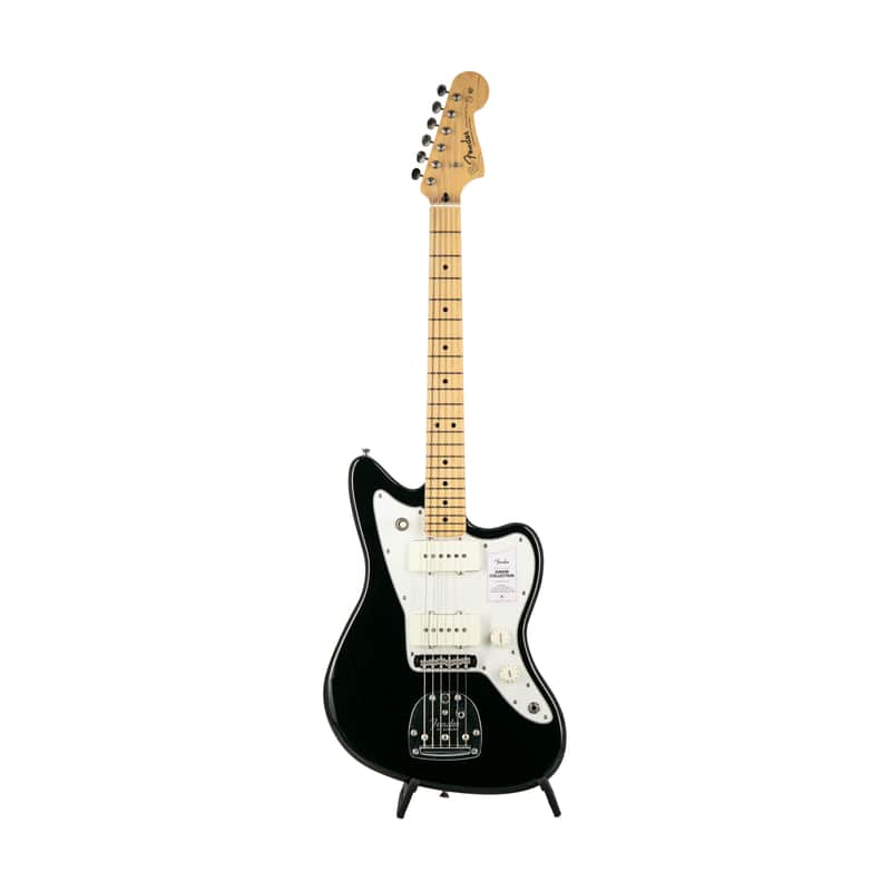 Fender Japan Junior Collection Jazzmaster Electric Guitar, Maple FB, Black, JD2201XXXX image 1