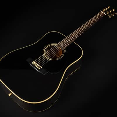 1989 Sigma by Martin DM-4B - Black | Korea Vintage Dreadnought Acoustic Guitar Solid Top | Case image 5