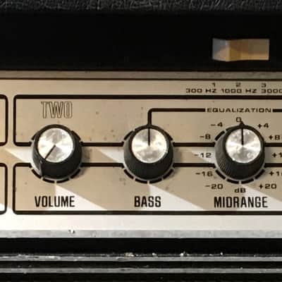 1979 Ampeg V-4 100-Watt All Tube Electric Guitar Amplifier Head in Ampeg VT-22 2 x 12" Combo Cabinet image 2