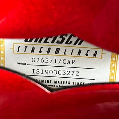 Gretsch Streamliner G2657T Candy Apple Red Semi-Hollow Body Electric Guitar image 23