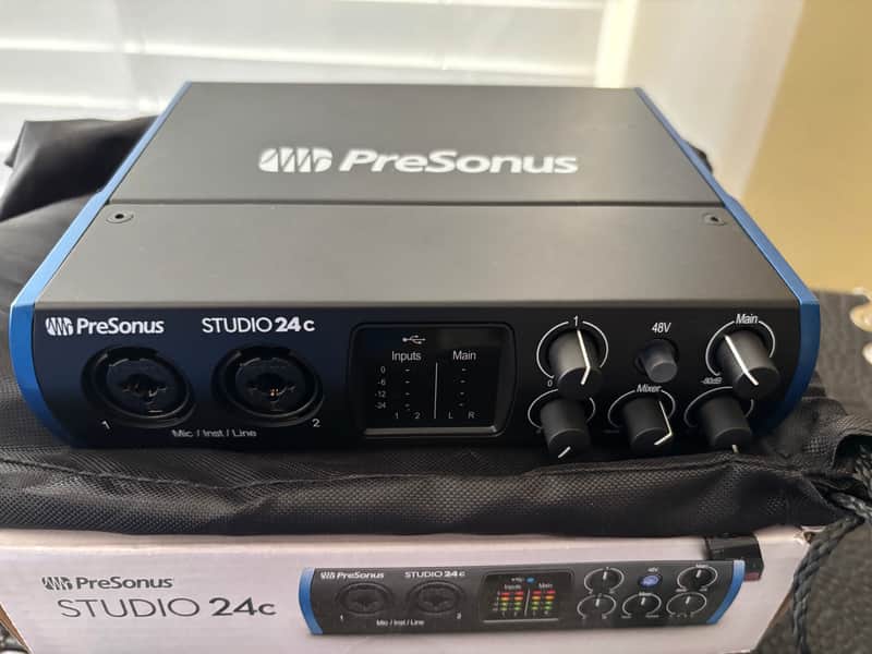 PreSonus Studio 24C 2x2 USB-C Audio / MIDI Interface