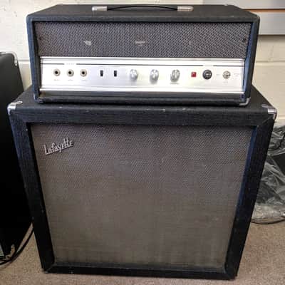Lafayette/Univox 1235 6L6 25w 1x15” Guitar/Bass Piggyback Head & Cab Amplifier, 8 Ohm image 1