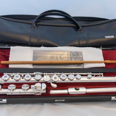 Yamaha YFL-561H (now 667H) Professional Flute All Silver Open-hole *Made in Japan *Cleaned & Serviced image 1