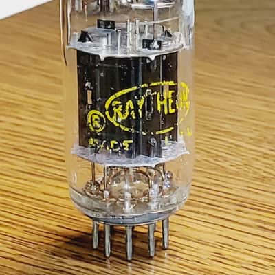 12AX7 Raytheon Black Plate/Square Getter MaxiPreamp2/TV7 tested ( 1 ) tube lot image 1