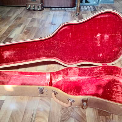 Toyo Gakki vintage 1970's LP style guitar case with red liner for Ibanez or Gibson image 5