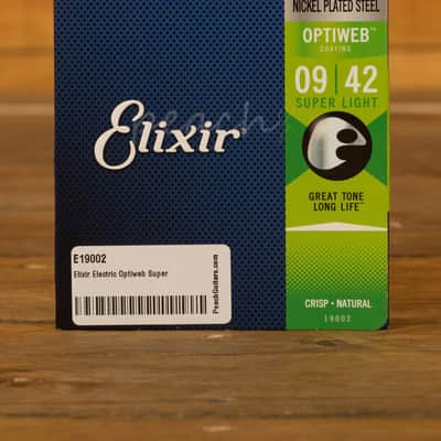 Elixir Optiweb Coated Nickel Plated Steel Electric Guitar Strings - 9-42 image 3