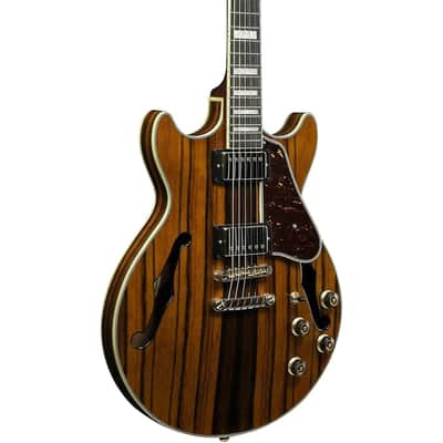 Ibanez Artcore Expressionist AM93ME-NT 6-String Semi-Hollow Body Electric Guitar with Macassar Ebony Fretboard, Right-Handed, Natural image 4