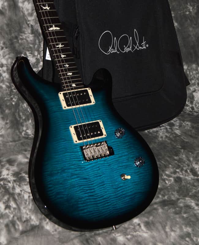 2022 PRS - CE 24 Bolt-ON - Blue Matteo w/ Black Wrap Burst image 1
