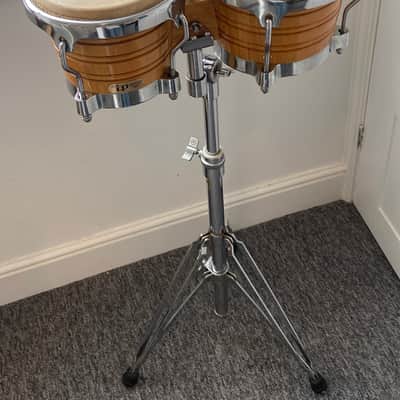 L.P. Latin Percussion Generation II Bongos & Chrome Stand (L.P.) image 2