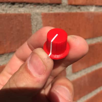 Knob (small) for Korg MS-10, MS-20, MS-50, VC10, SQ-10 Red